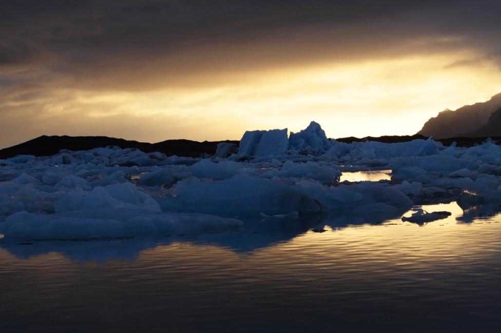 Laguna del río glaciar